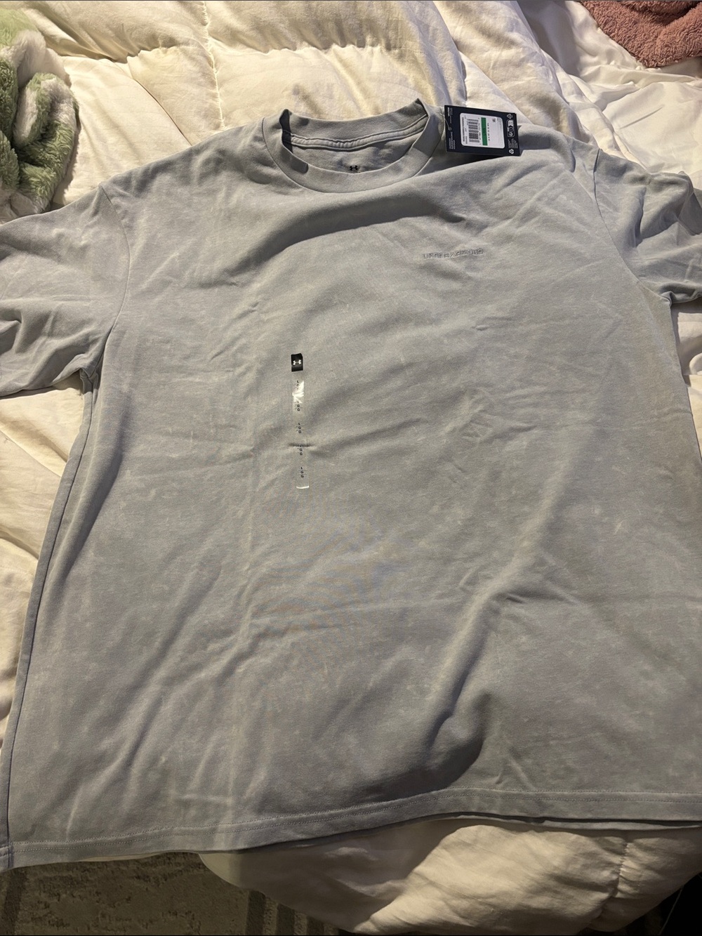 Under Armour Light Gray Crew Neck Short Sleeve Tee